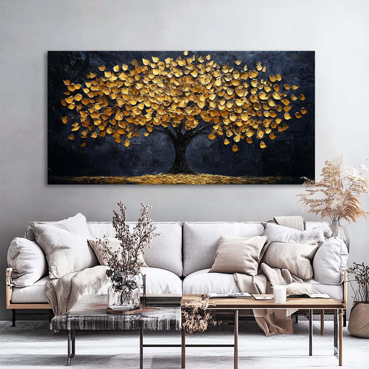 Navy Blue Abstract Abstract Wall Art Modern Canvas Painting Prints Artwork Office Hallway Bedroom Living Room Decor
