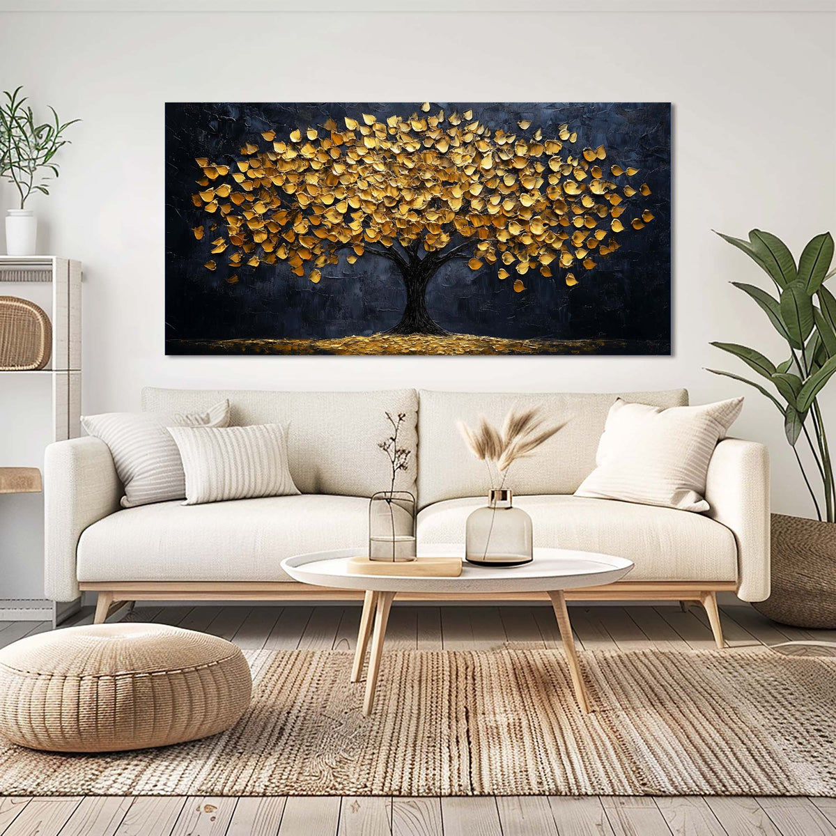 Navy Blue Abstract Abstract Wall Art Modern Canvas Painting Prints Artwork Office Hallway Bedroom Living Room Decor