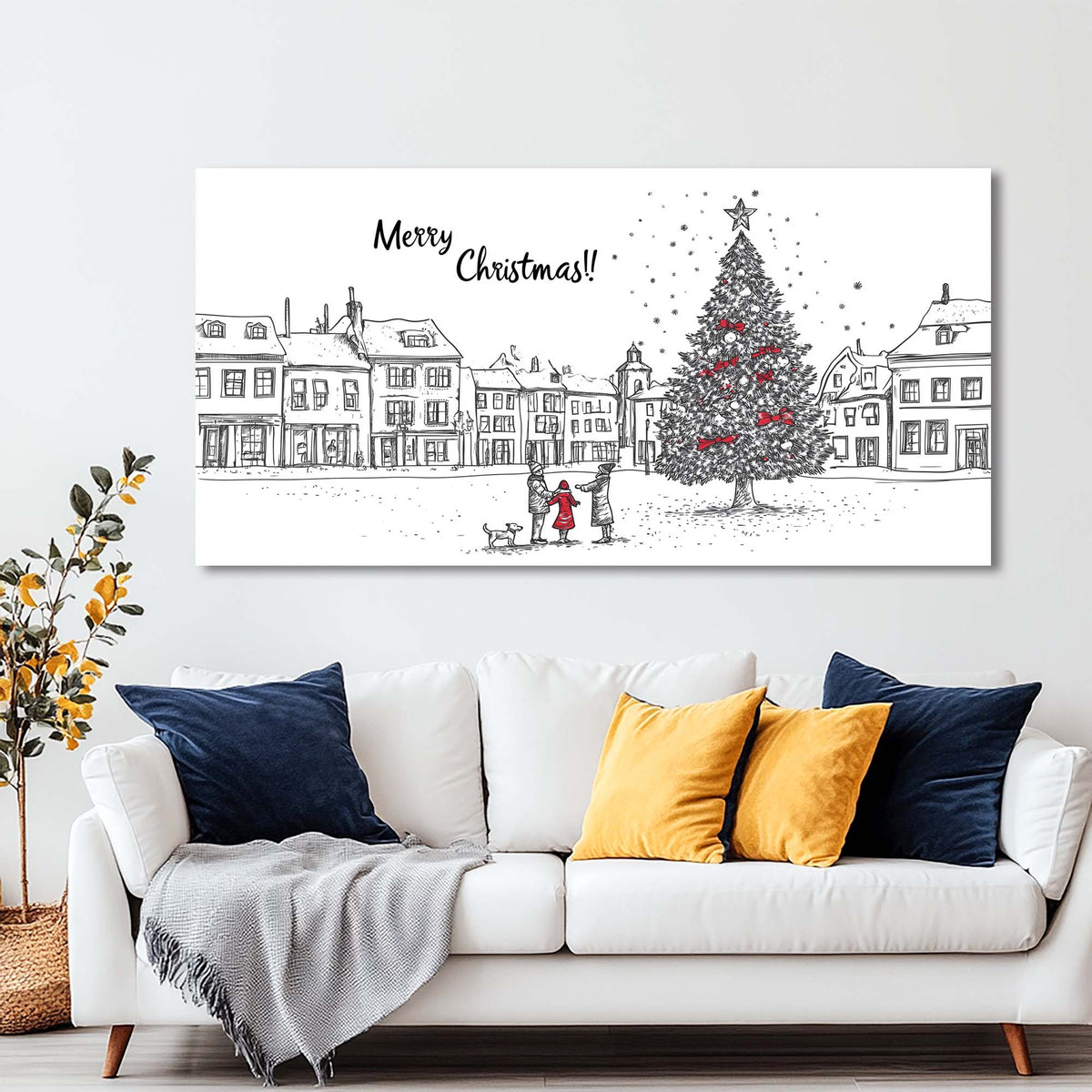 Red Vintage Vintage Wall Art Modern Canvas Painting Prints Artwork Office Hallway Bedroom Living Room Decor