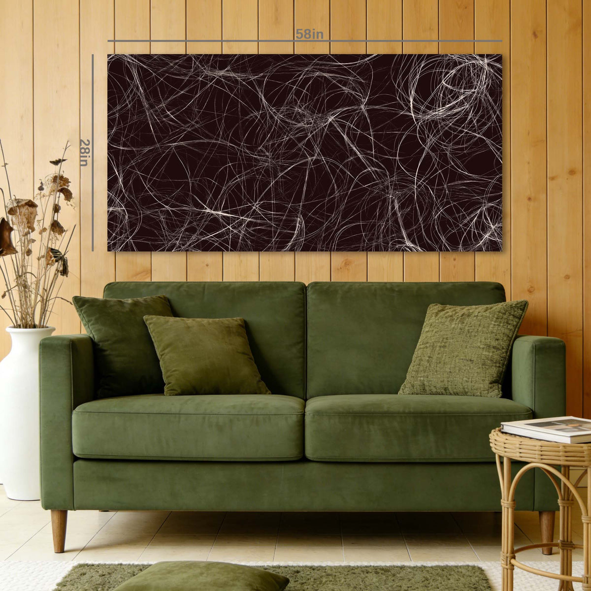 White Abstract Abstract Canvas Wall Art for Living Room Prints Artwork Bedroom Office Decor