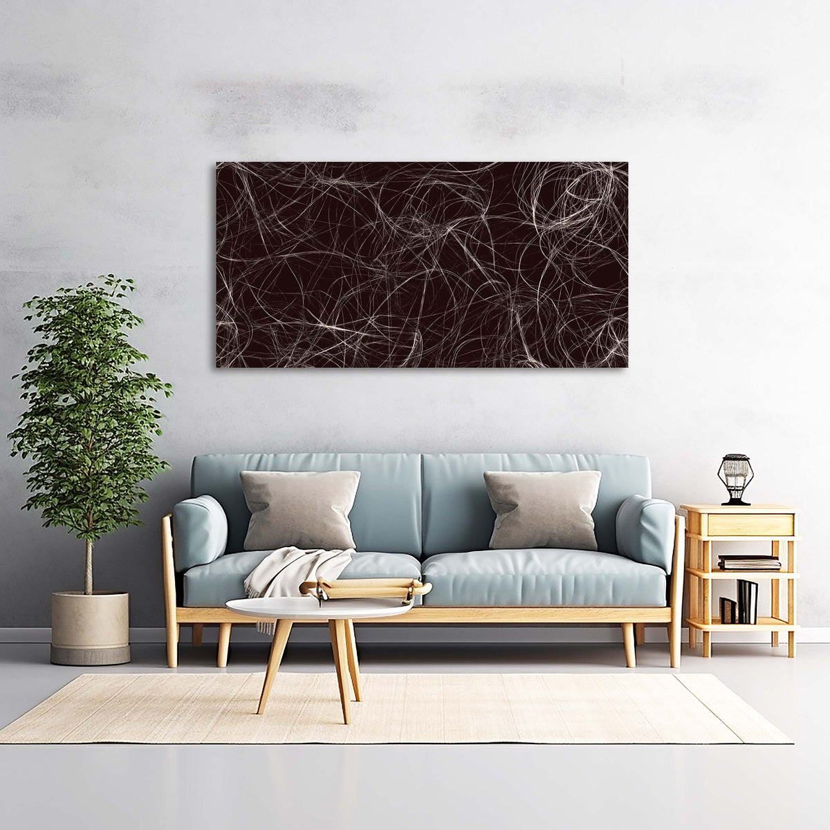 White Abstract Abstract Canvas Wall Art for Living Room Prints Artwork Bedroom Office Decor