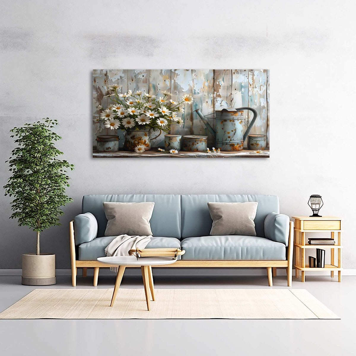 Gold Floral Wall Art for Living Room Canvas Painting Prints Art Deco Artwork Office Bedroom Decor