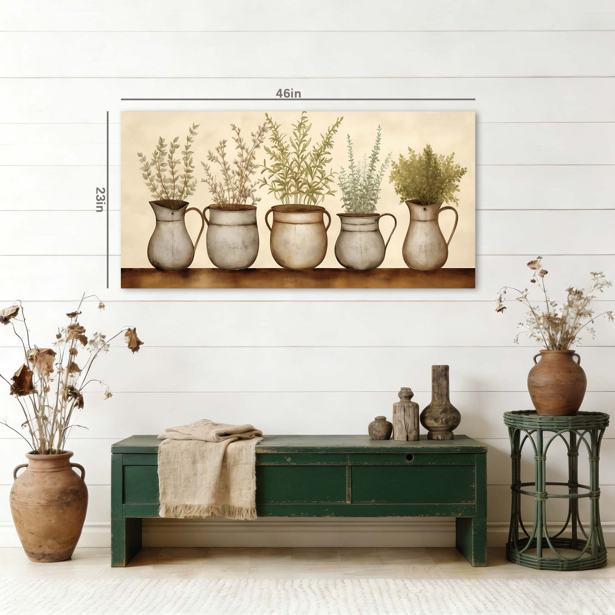 Navy Blue Vintage Floral Wall Art Art Deco Painting Prints Canvas Artwork Living Room Family Bedroom Office Decor