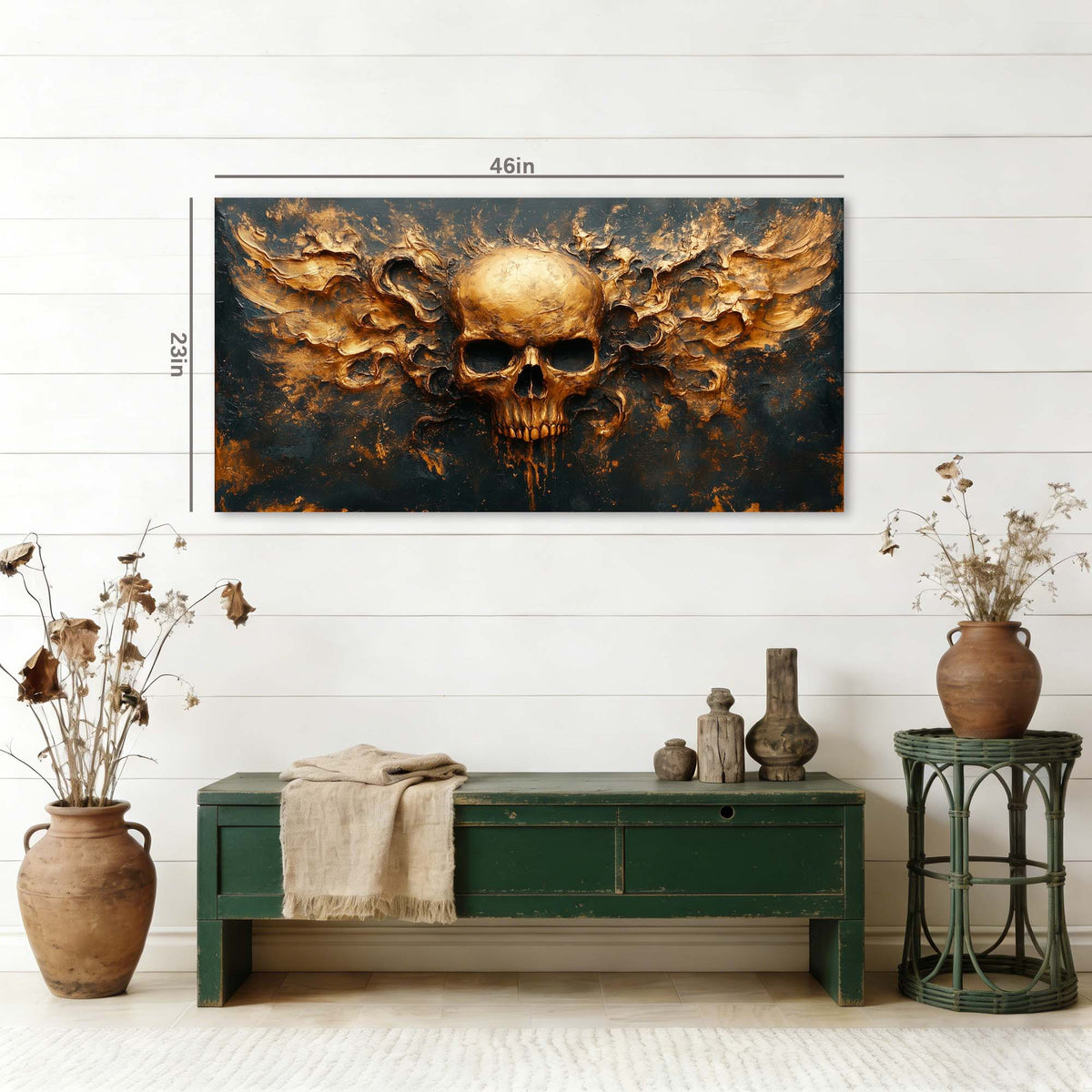 Black Mysterious Horror Wall Art Art Deco Painting Prints Canvas Artwork Living Room Family Bedroom Office Decor