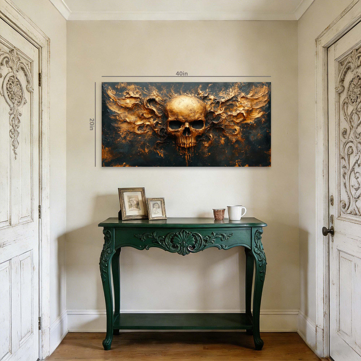 Black Mysterious Horror Wall Art Art Deco Painting Prints Canvas Artwork Living Room Family Bedroom Office Decor