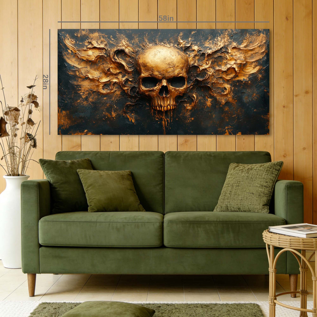 Black Mysterious Horror Wall Art Art Deco Painting Prints Canvas Artwork Living Room Family Bedroom Office Decor