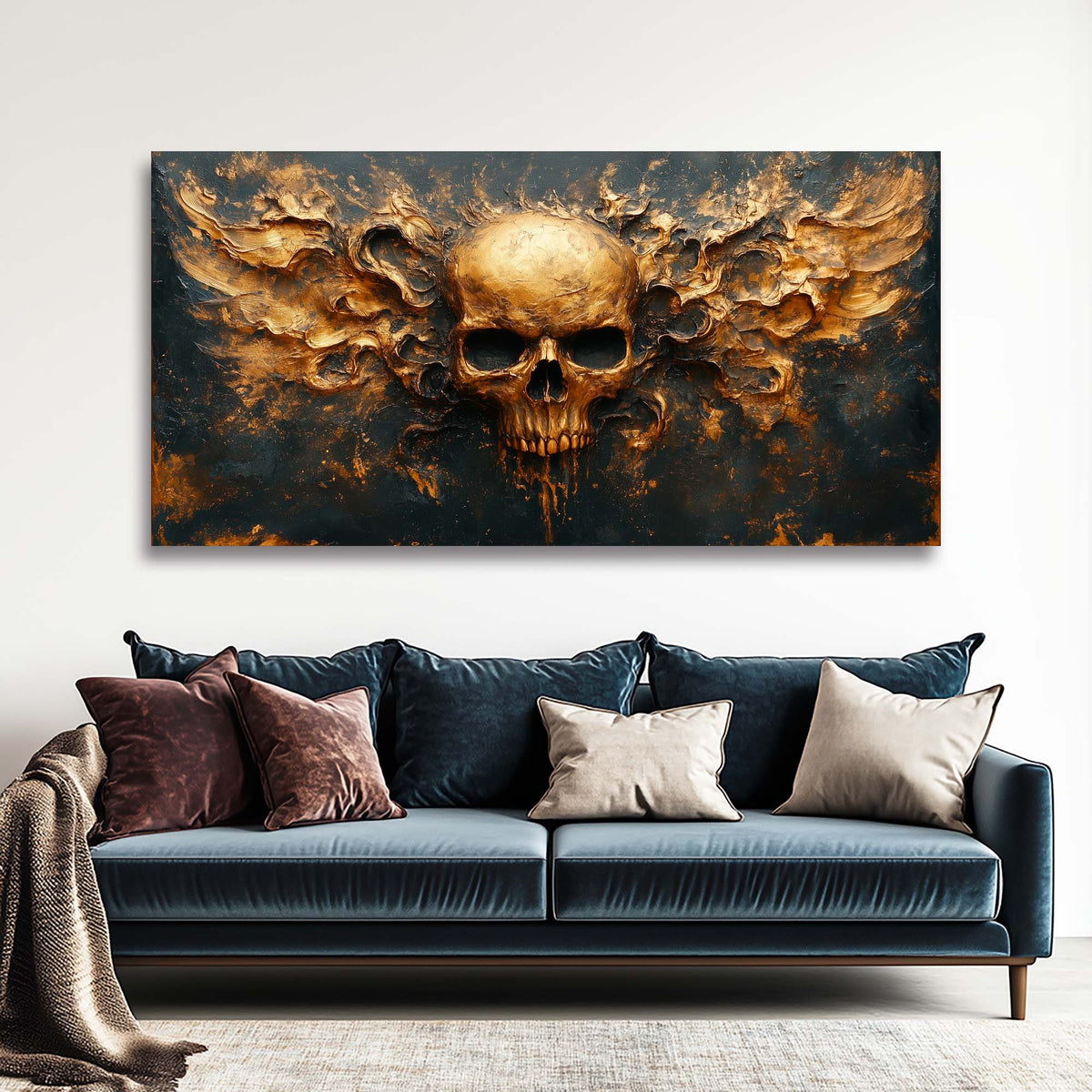 Black Mysterious Horror Wall Art Art Deco Painting Prints Canvas Artwork Living Room Family Bedroom Office Decor
