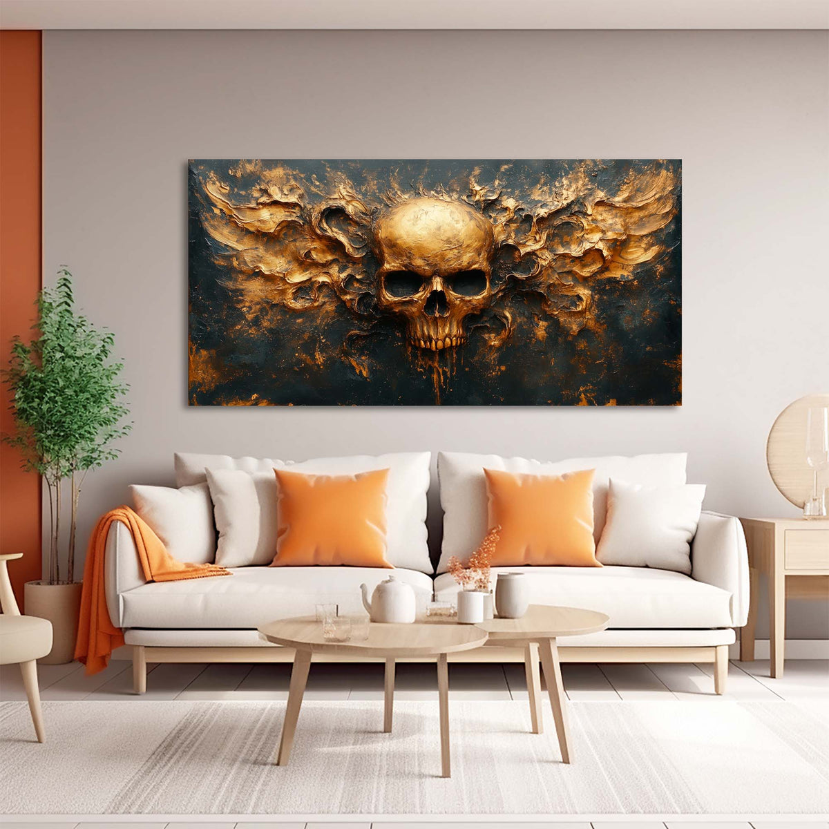 Black Mysterious Horror Wall Art Art Deco Painting Prints Canvas Artwork Living Room Family Bedroom Office Decor