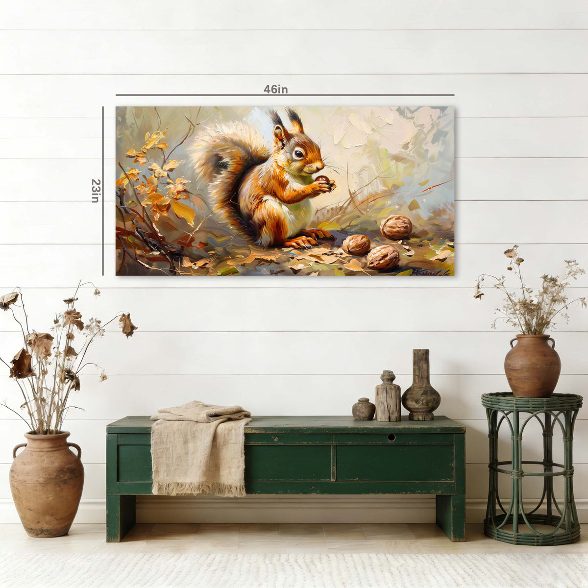 Navy Blue Wildlife Animals Canvas Wall Art for Living Room Prints Artwork Bedroom Office Decor