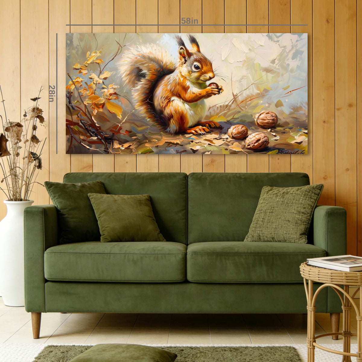 Navy Blue Wildlife Animals Canvas Wall Art for Living Room Prints Artwork Bedroom Office Decor