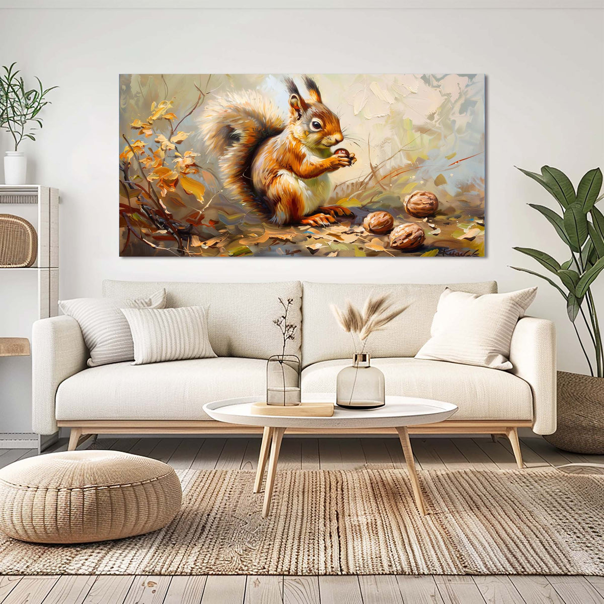 Navy Blue Wildlife Animals Canvas Wall Art for Living Room Prints Artwork Bedroom Office Decor