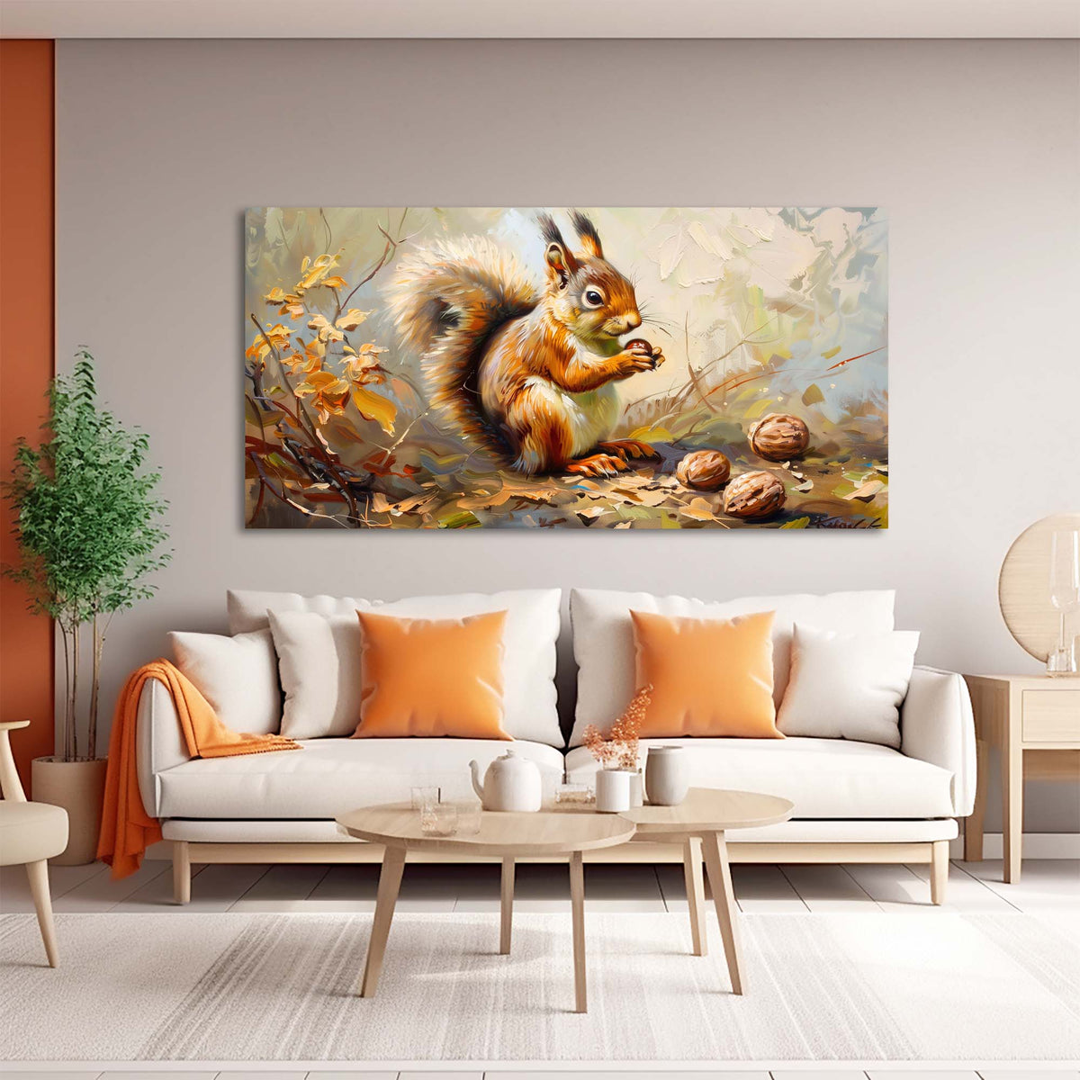 Navy Blue Wildlife Animals Canvas Wall Art for Living Room Prints Artwork Bedroom Office Decor