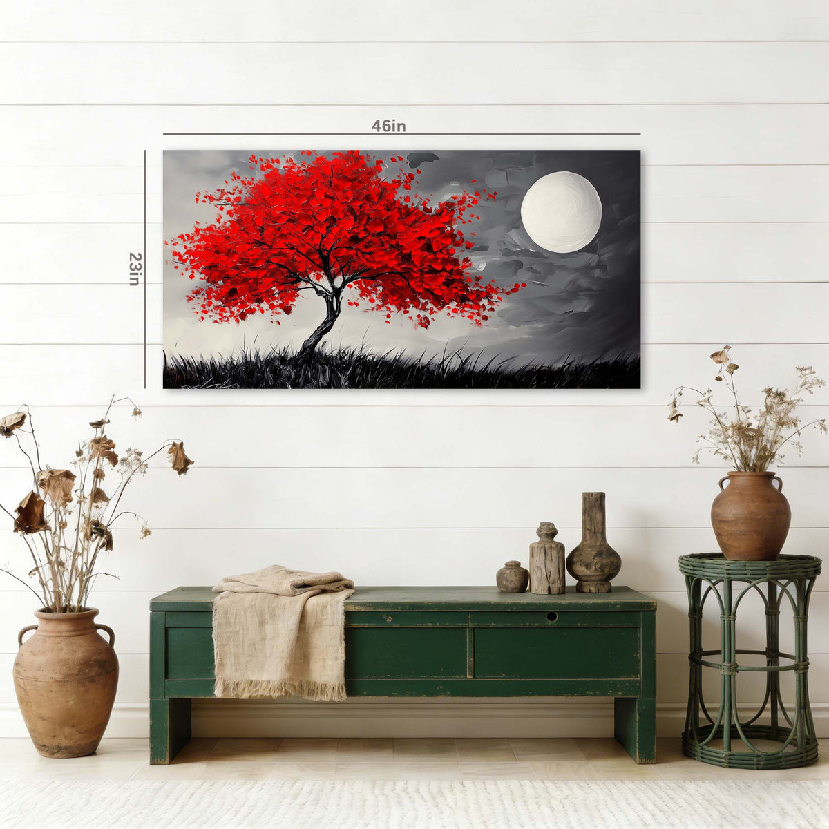White Mysterious Abstract Wall Art Canvas Painting Prints Artwor Office Bedroom Living Room Decor
