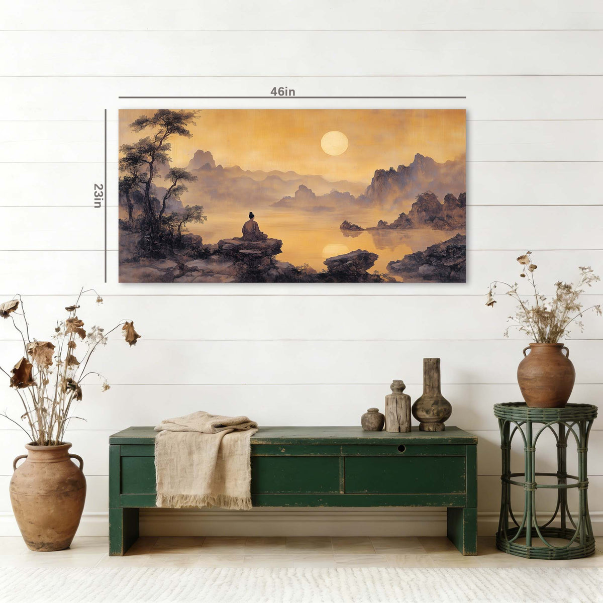 Gold Nature Wall Art Paintings Print Canvas Painting Prints Modern Artwork Office Living Room Over the Couch Bedroom Decor