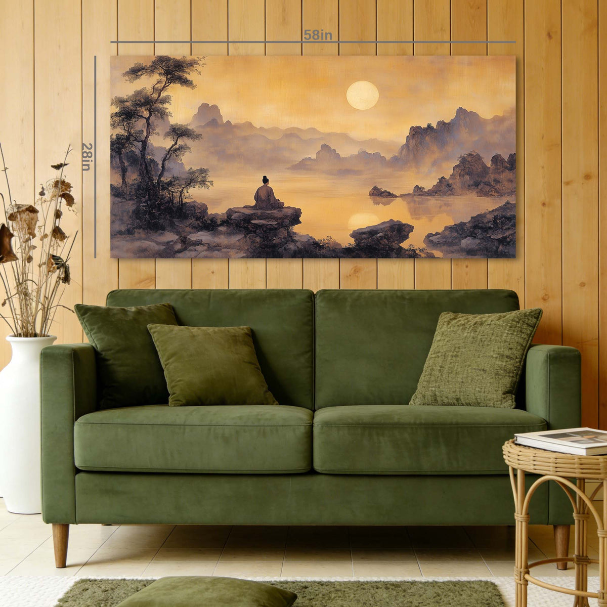 Gold Nature Wall Art Paintings Print Canvas Painting Prints Modern Artwork Office Living Room Over the Couch Bedroom Decor