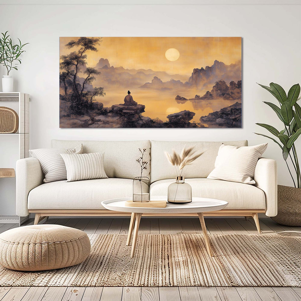 Gold Nature Wall Art Paintings Print Canvas Painting Prints Modern Artwork Office Living Room Over the Couch Bedroom Decor