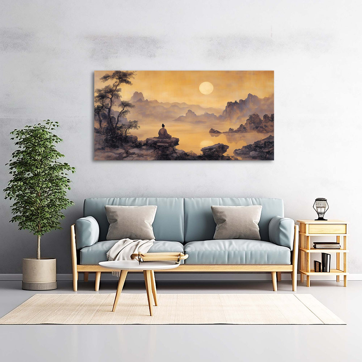 Gold Nature Wall Art Paintings Print Canvas Painting Prints Modern Artwork Office Living Room Over the Couch Bedroom Decor