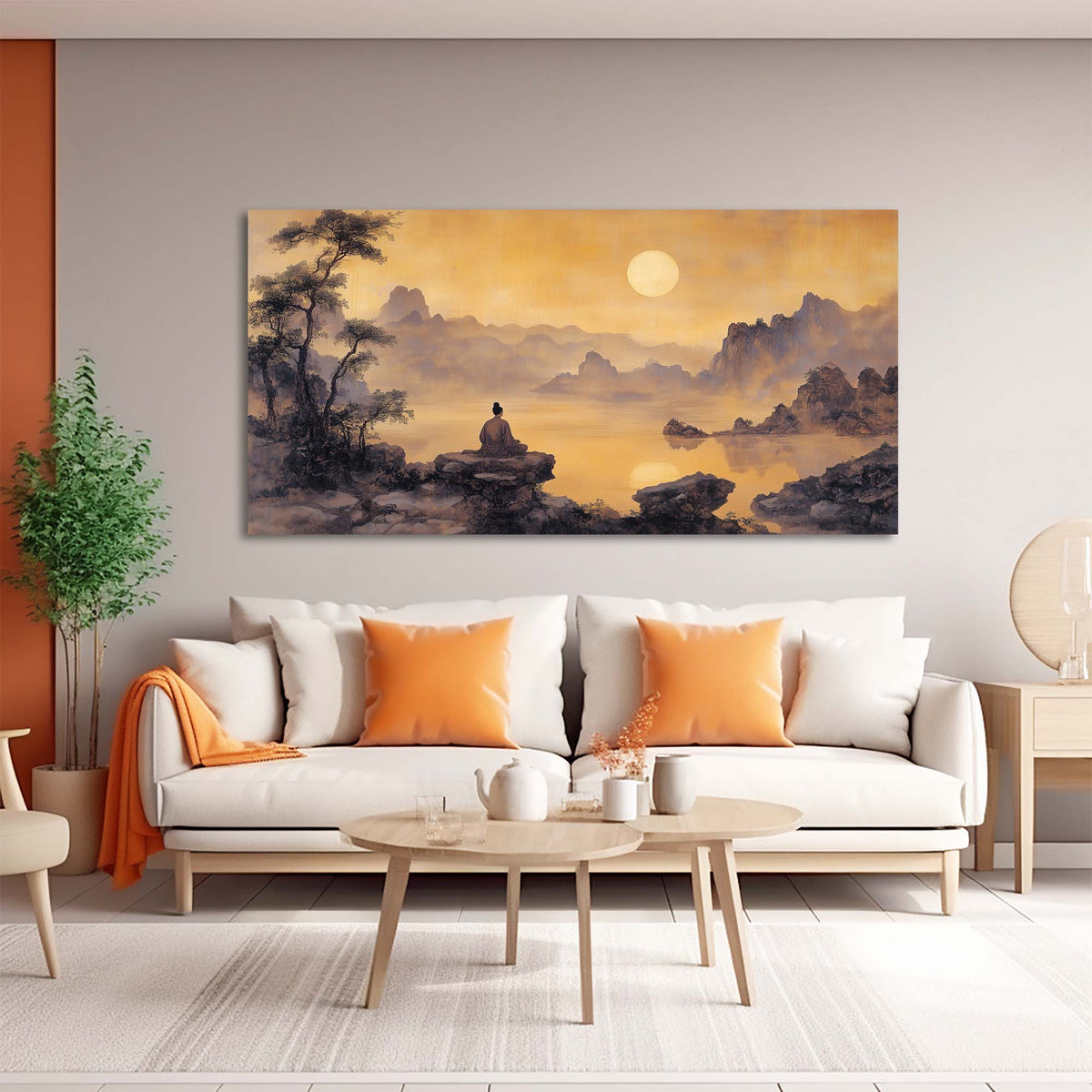 Gold Nature Wall Art Paintings Print Canvas Painting Prints Modern Artwork Office Living Room Over the Couch Bedroom Decor