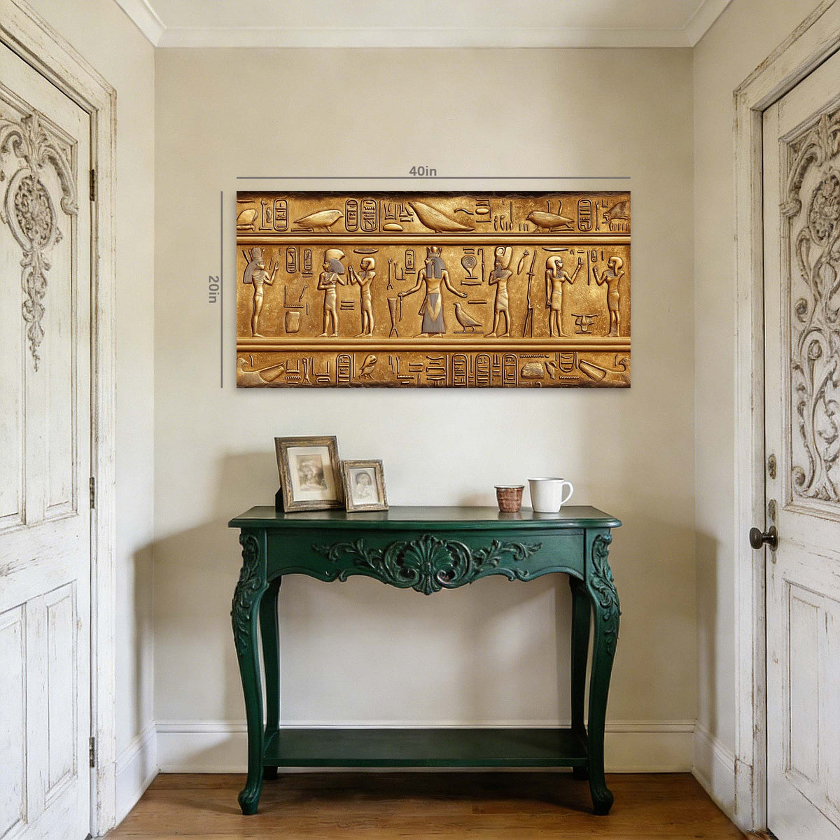 Gold Religious Wall Art for Living Room Canvas Painting Prints Art Deco Artwork Office Bedroom Decor