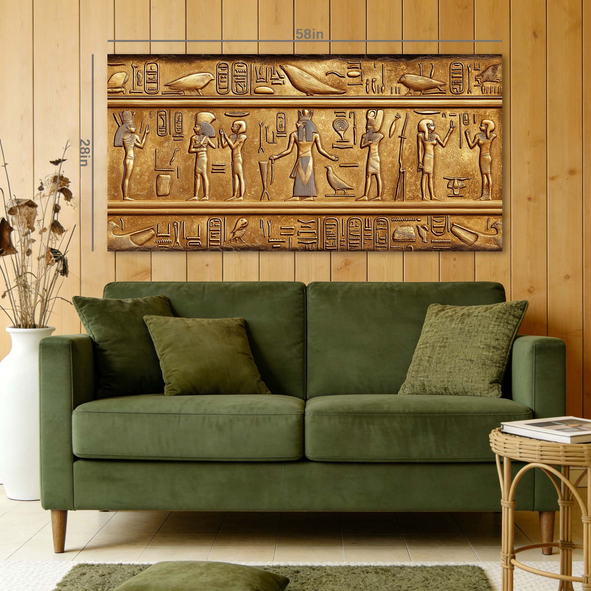 Gold Religious Wall Art for Living Room Canvas Painting Prints Art Deco Artwork Office Bedroom Decor