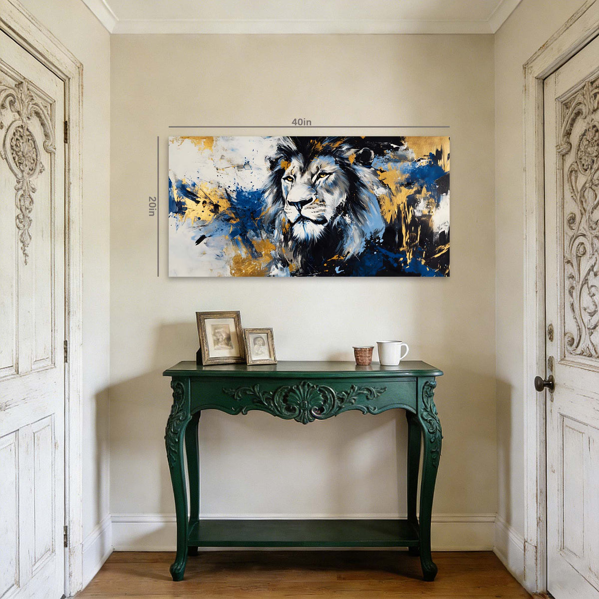Gold Abstract Animals Wall Art Art Deco Painting Prints Canvas Artwork Living Room Family Bedroom Office Decor