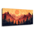 Red Mysterious Nature Wall Art for Living Room Canvas Painting Prints Artwork Family Bedroom Office Decor