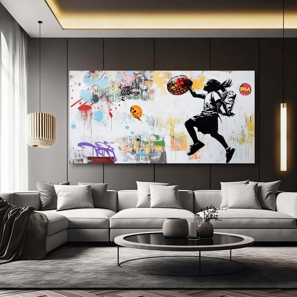 Navy Blue Urban Sports Wall Art Art Deco Painting Prints Canvas Artwork Living Room Family Bedroom Office Decor