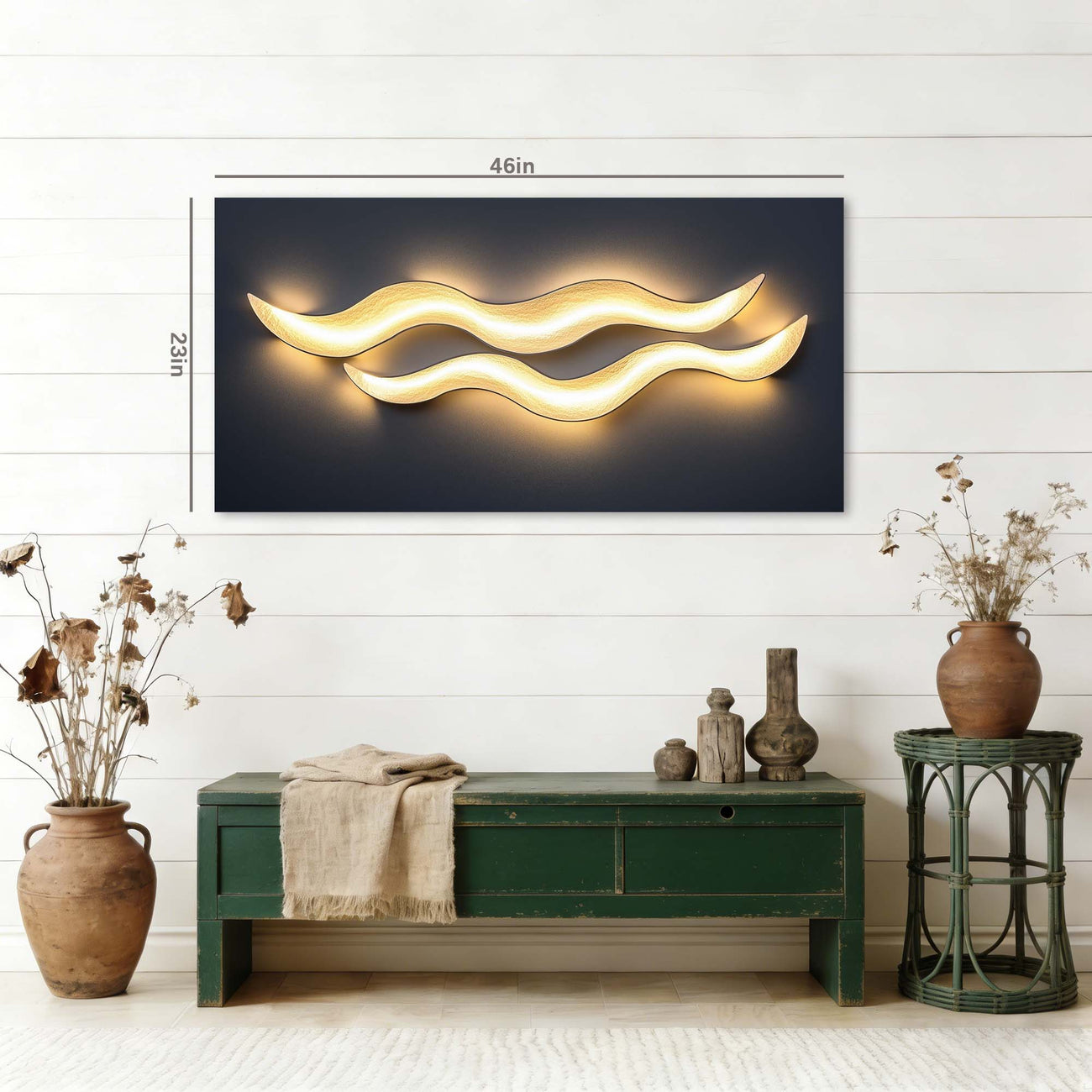 Blue Black and White Abstract Wall Art Modern Canvas Painting Prints Artwork Office Hallway Bedroom Living Room Decor