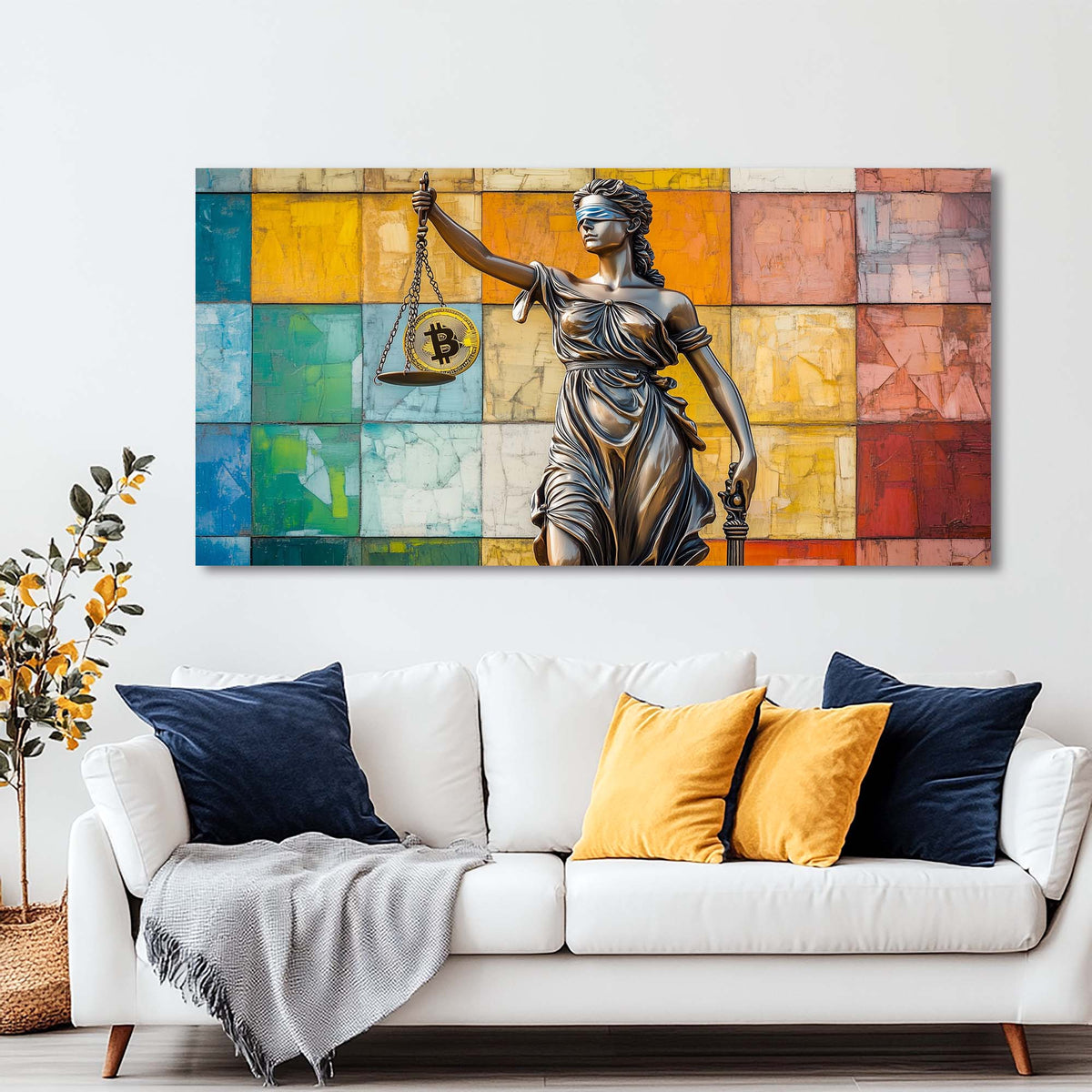 Navy Blue Abstract Abstract Wall Art Modern Canvas Painting Prints Artwork Office Hallway Bedroom Living Room Decor