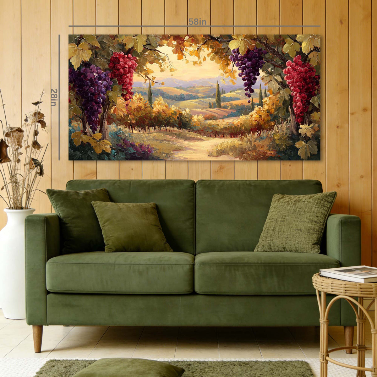 Grape Nature Wall Art Paintings Print Canvas Painting Prints Modern Artwork Office Living Room Over the Couch Bedroom Decor