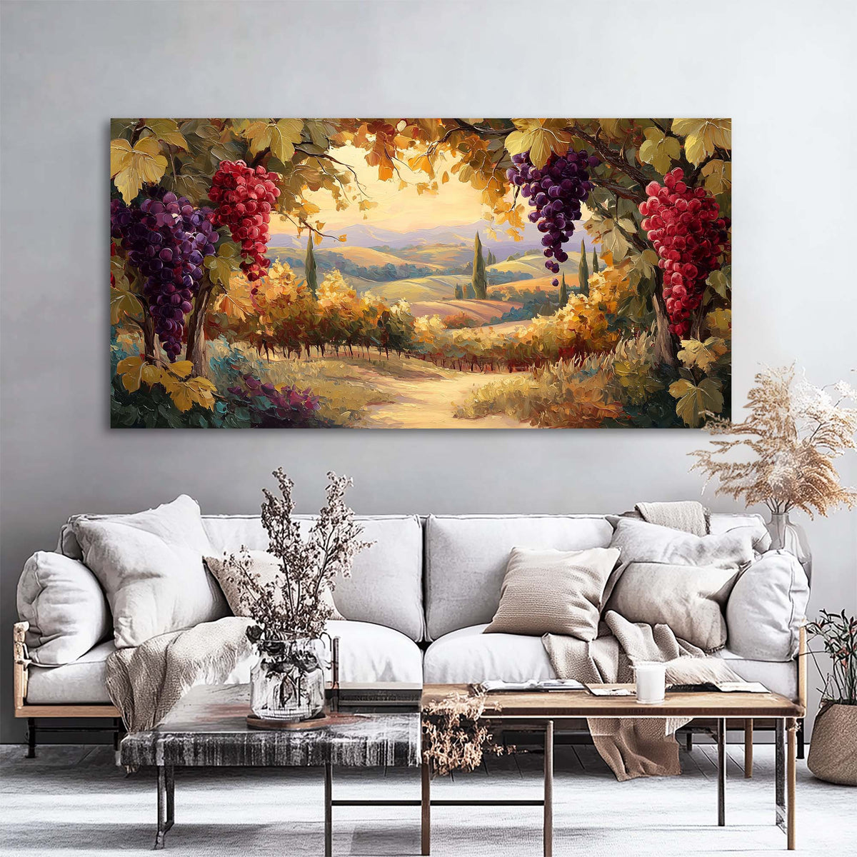 Grape Nature Wall Art Paintings Print Canvas Painting Prints Modern Artwork Office Living Room Over the Couch Bedroom Decor