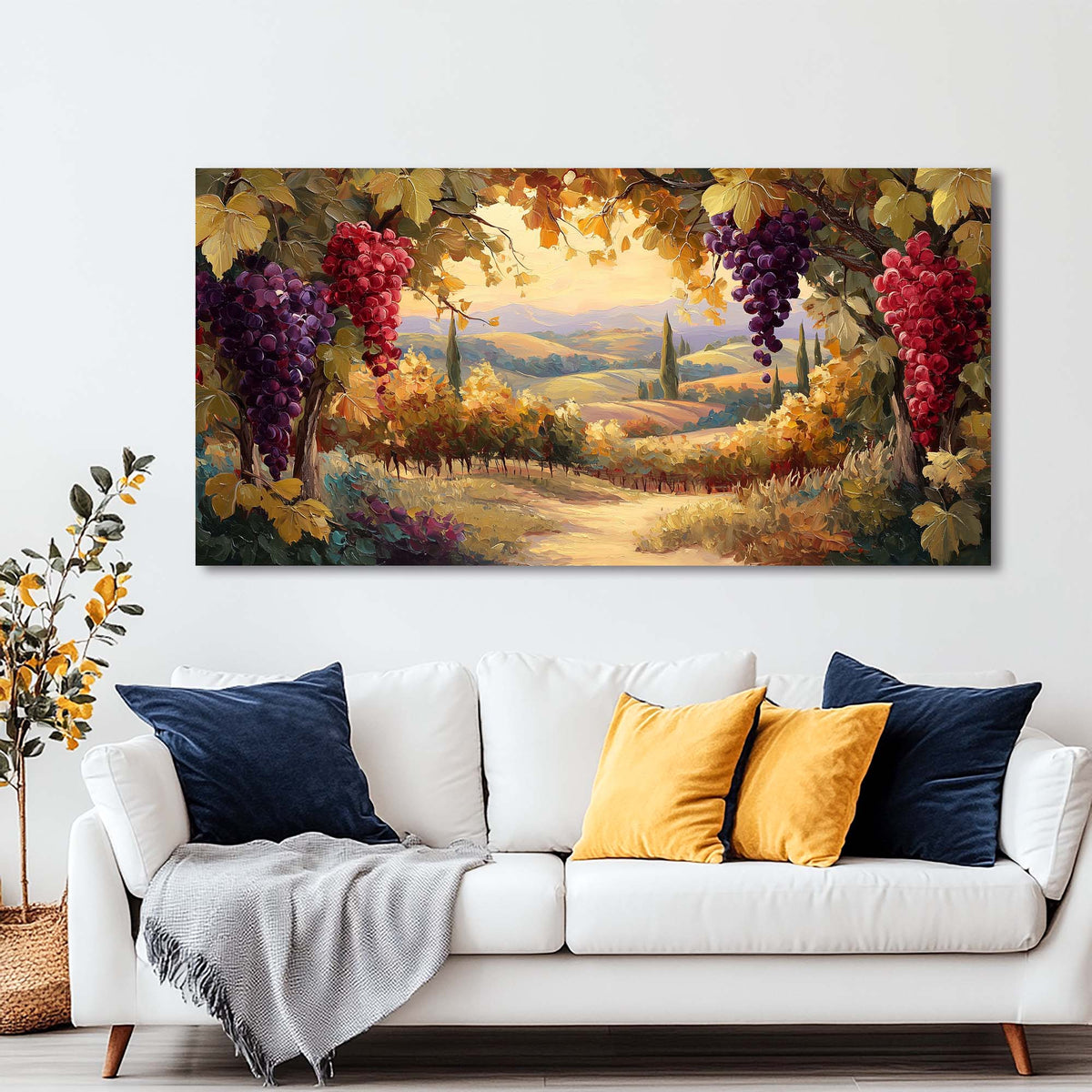Grape Nature Wall Art Paintings Print Canvas Painting Prints Modern Artwork Office Living Room Over the Couch Bedroom Decor