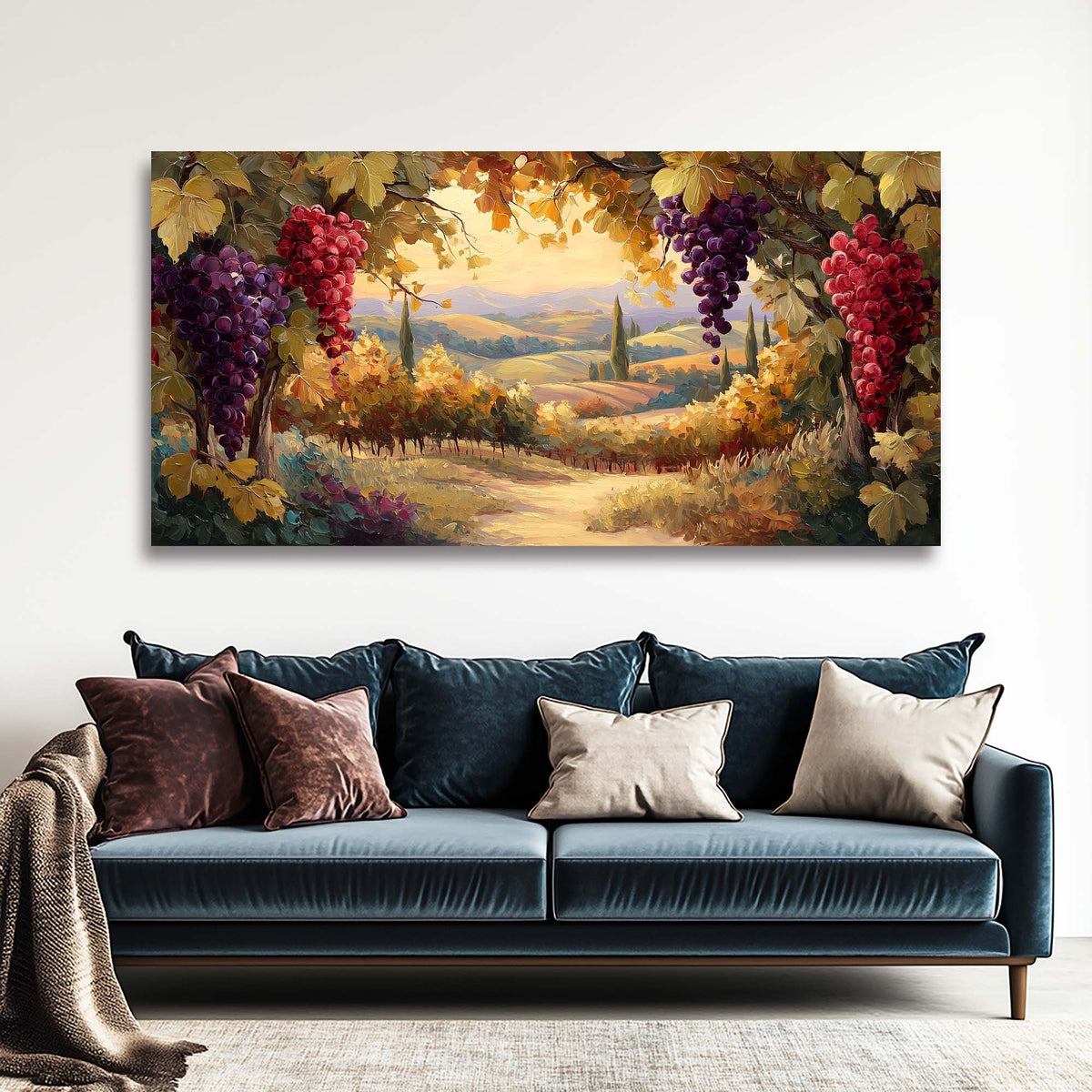 Grape Nature Wall Art Paintings Print Canvas Painting Prints Modern Artwork Office Living Room Over the Couch Bedroom Decor