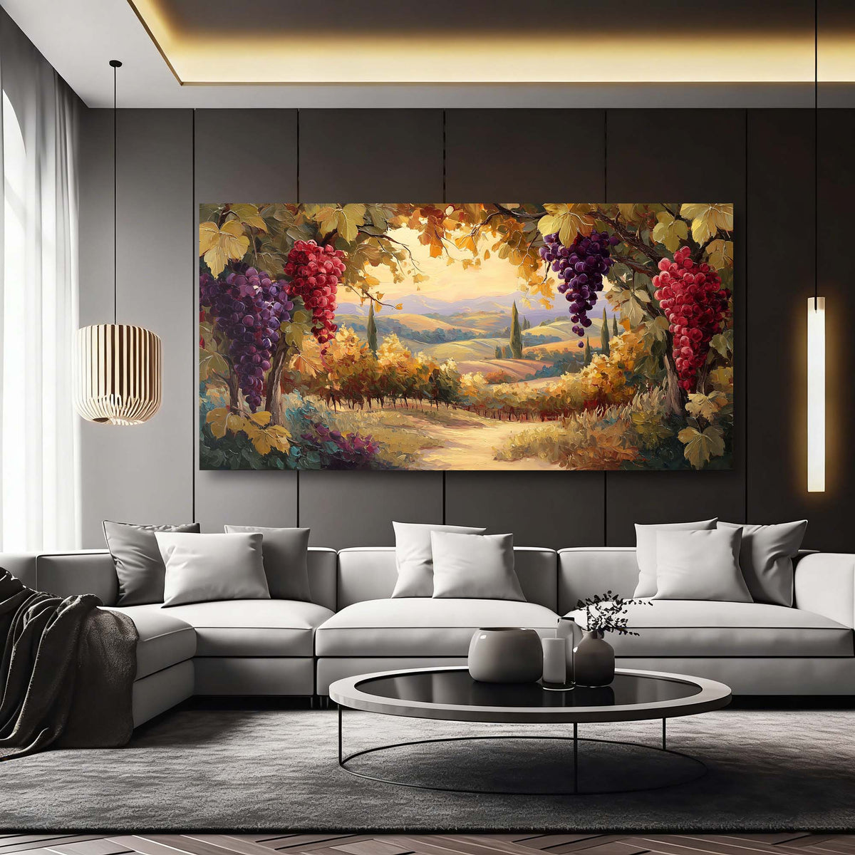 Grape Nature Wall Art Paintings Print Canvas Painting Prints Modern Artwork Office Living Room Over the Couch Bedroom Decor