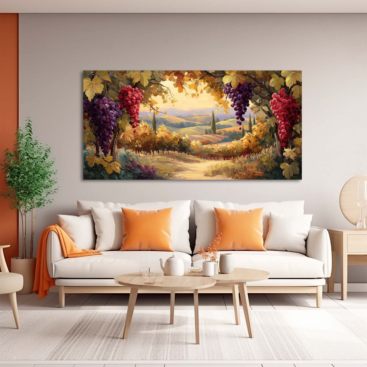 Grape Nature Wall Art Paintings Print Canvas Painting Prints Modern Artwork Office Living Room Over the Couch Bedroom Decor