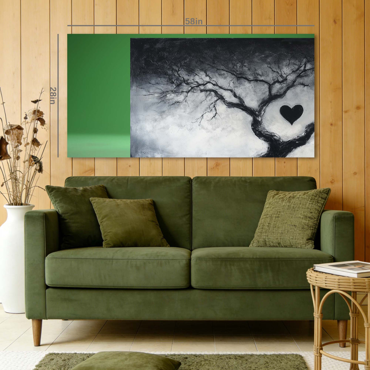 Red Abstract Wall Art for Living Room Canvas Painting Prints Art Deco Artwork Office Bedroom Decor