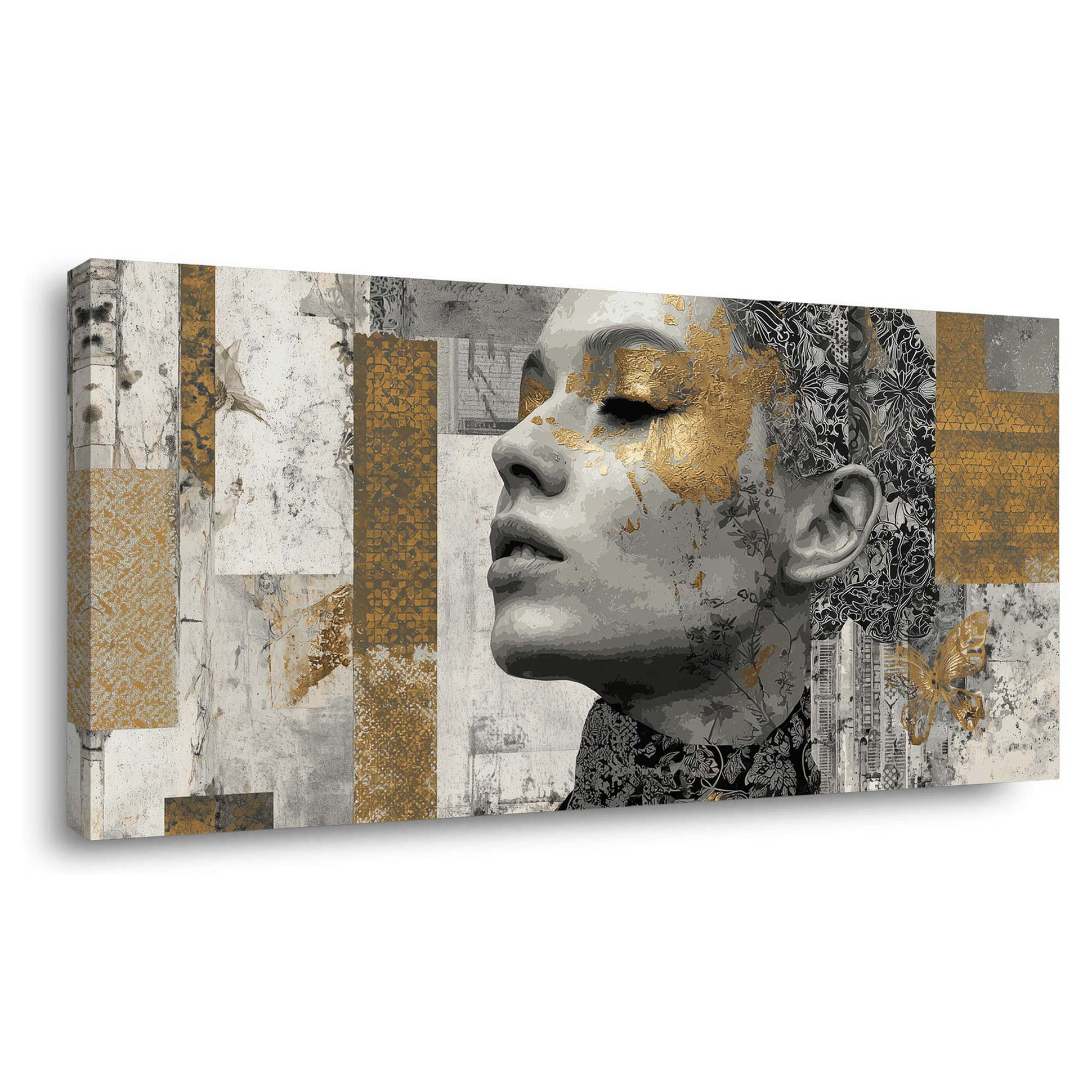 Gold Abstract Abstract Canvas Wall Art for Living Room Prints Artwork Bedroom Office Decor