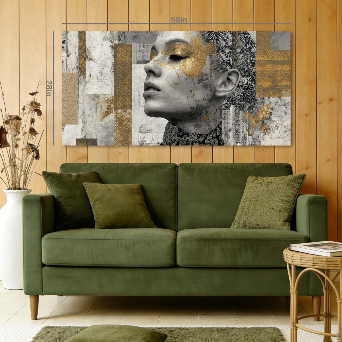 Gold Abstract Abstract Canvas Wall Art for Living Room Prints Artwork Bedroom Office Decor