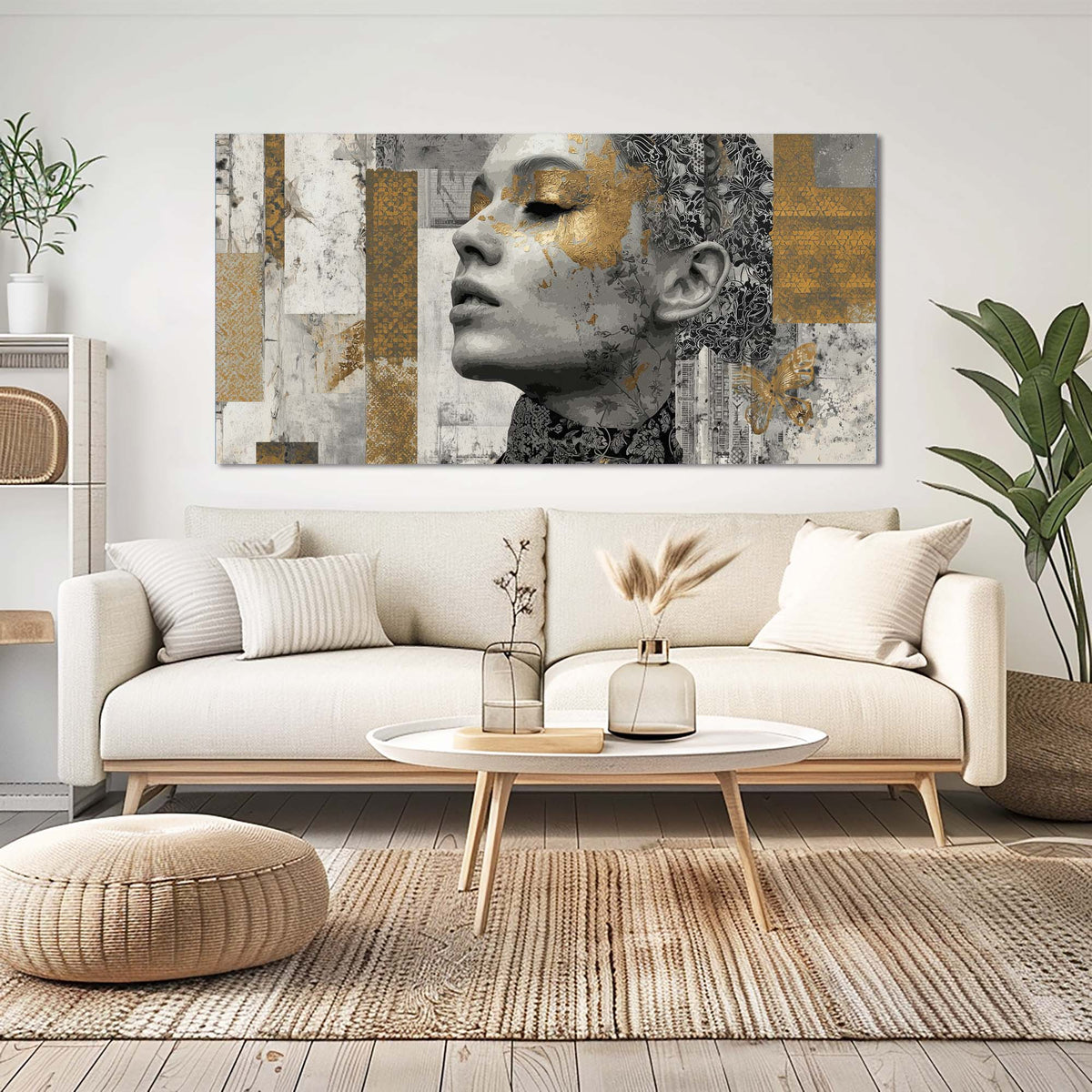 Gold Abstract Abstract Canvas Wall Art for Living Room Prints Artwork Bedroom Office Decor