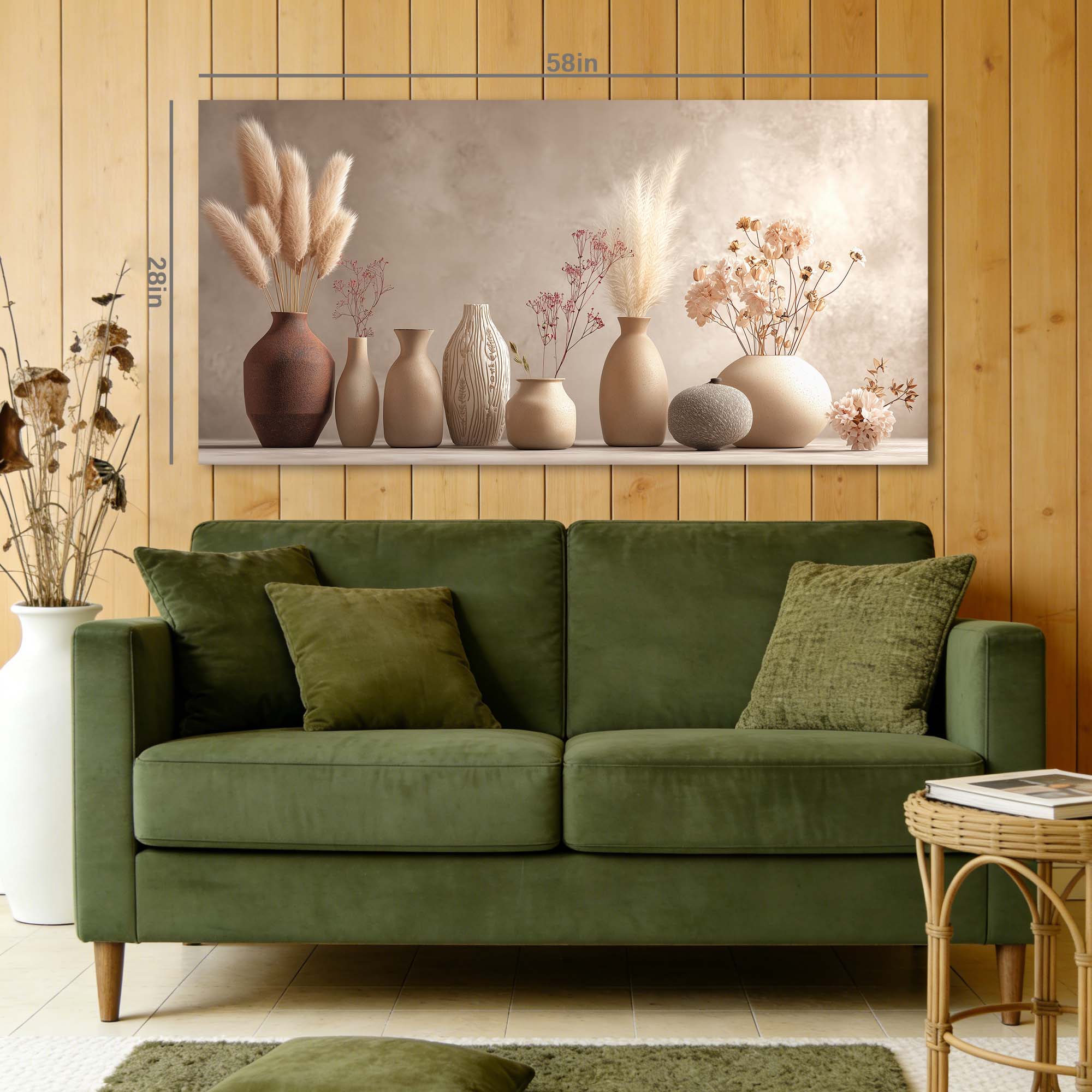 Brown Floral Wall Art Paintings Print Canvas Painting Prints Modern Artwork Office Living Room Over the Couch Bedroom Decor