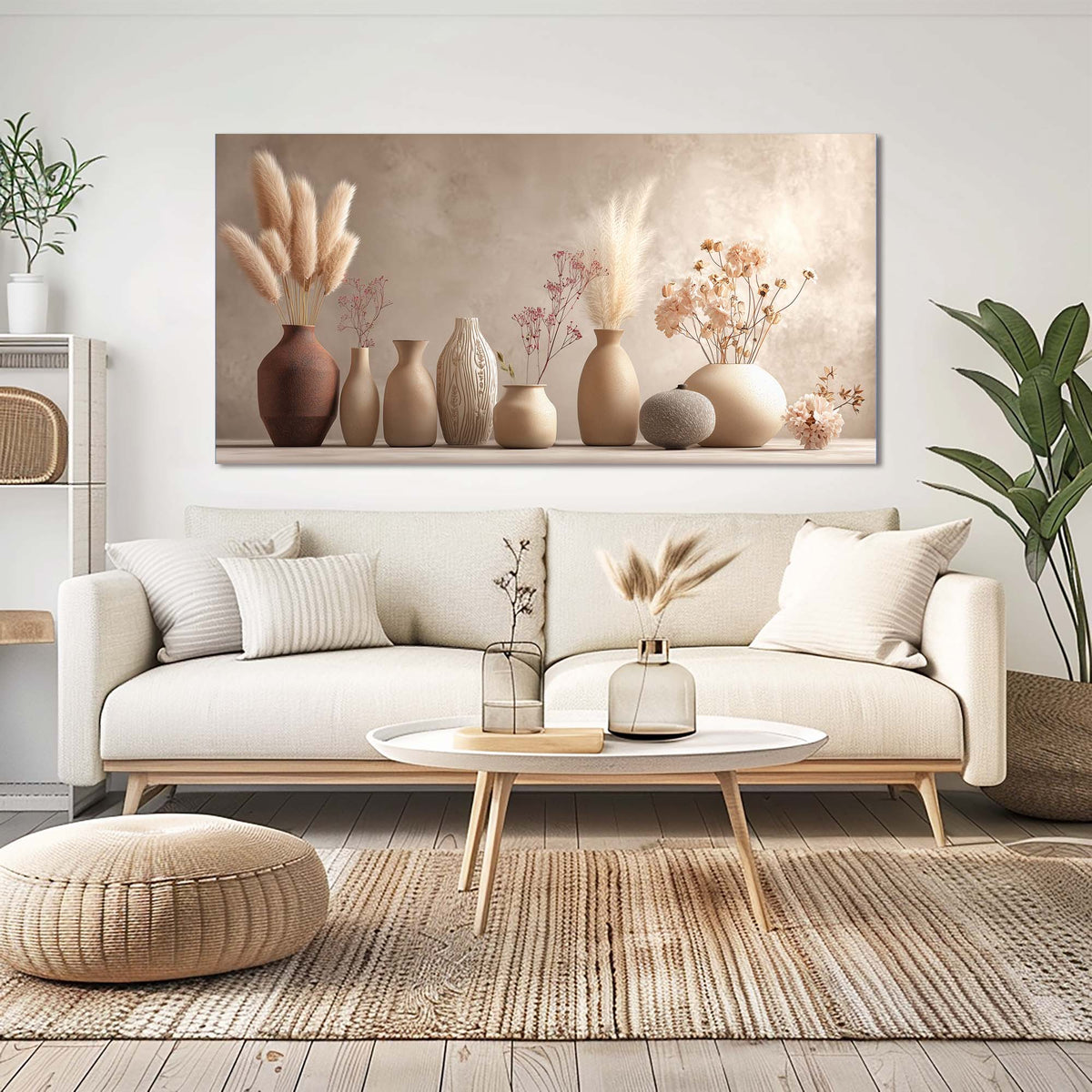 Brown Floral Wall Art Paintings Print Canvas Painting Prints Modern Artwork Office Living Room Over the Couch Bedroom Decor