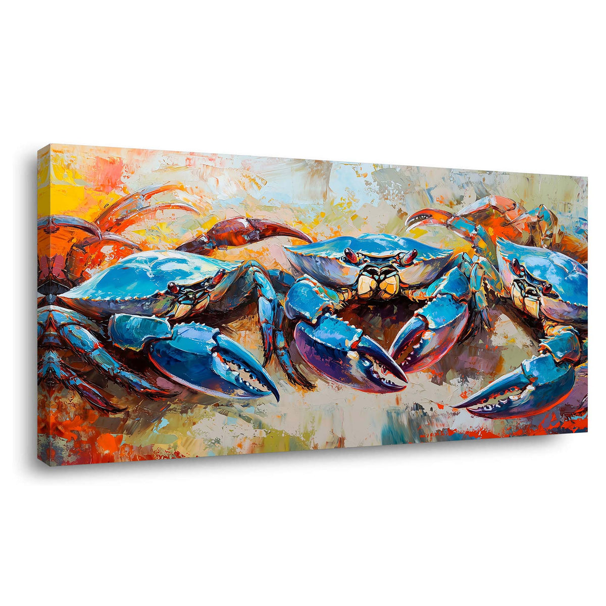 Navy Blue Coastal Animals Wall Art Canvas Painting Prints Artwor Office Bedroom Living Room Decor