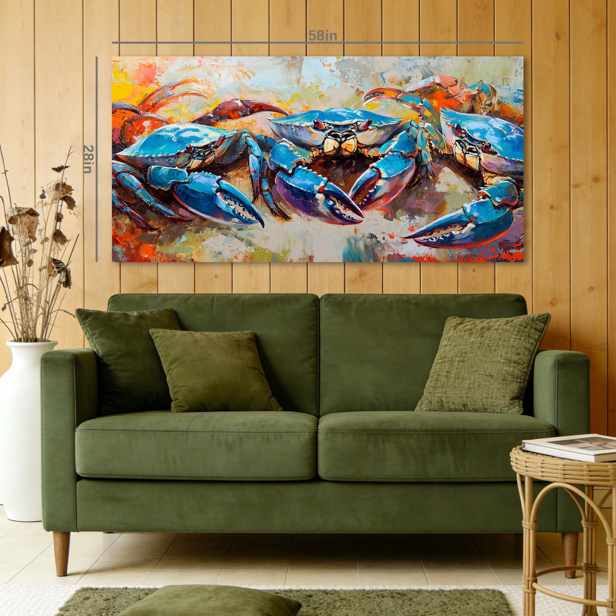 Navy Blue Coastal Animals Wall Art Canvas Painting Prints Artwor Office Bedroom Living Room Decor