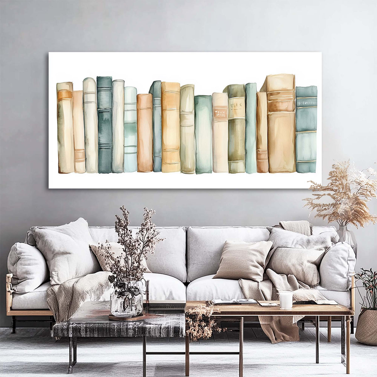 White Pretty Vintage Canvas Wall Art for Living Room Prints Artwork Bedroom Office Decor