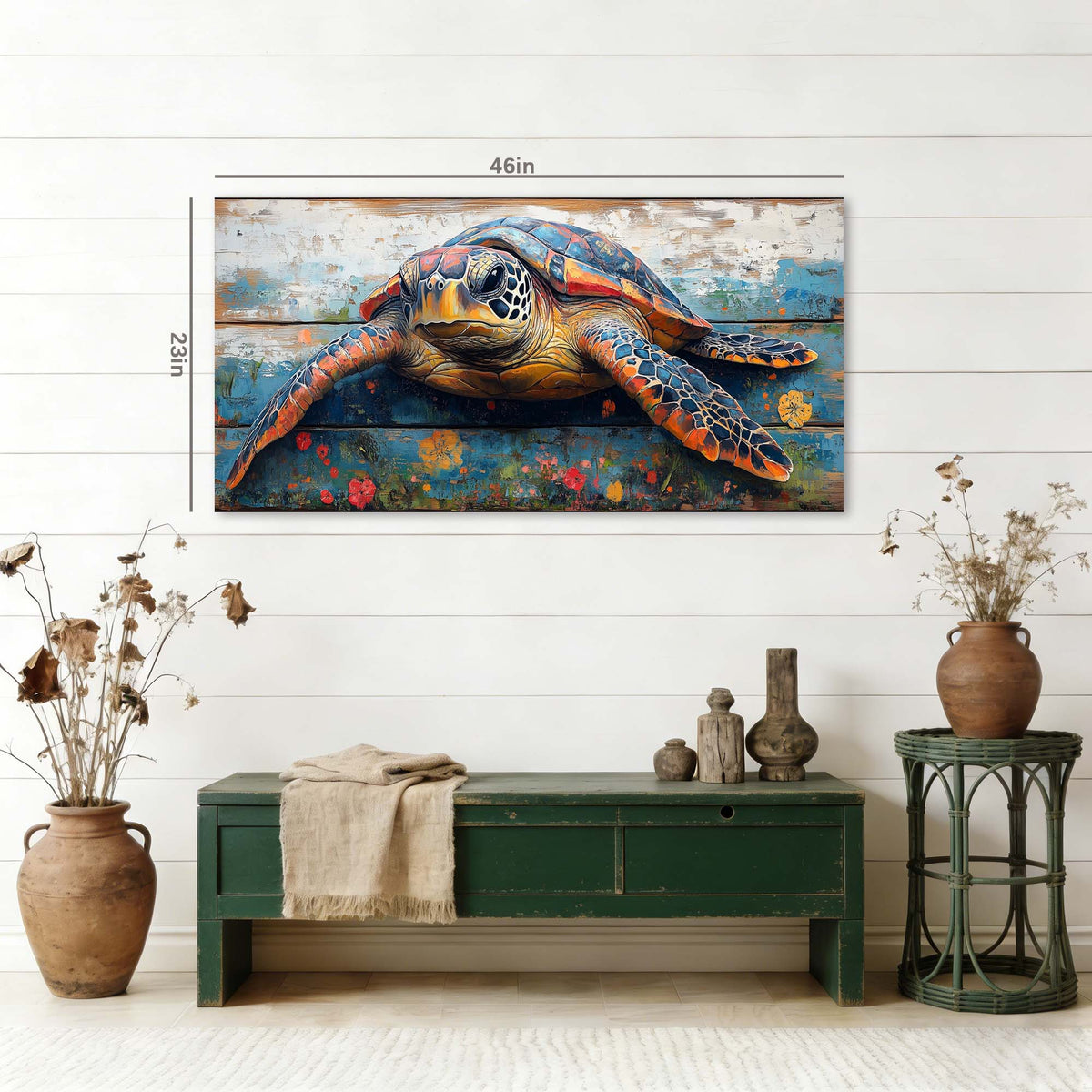 Red Tropical Animals Canvas Wall Art for Living Room Prints Artwork Bedroom Office Decor