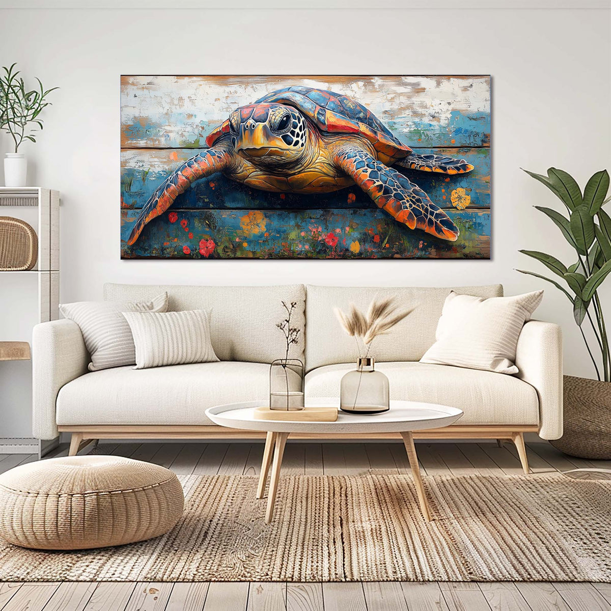 Red Tropical Animals Canvas Wall Art for Living Room Prints Artwork Bedroom Office Decor