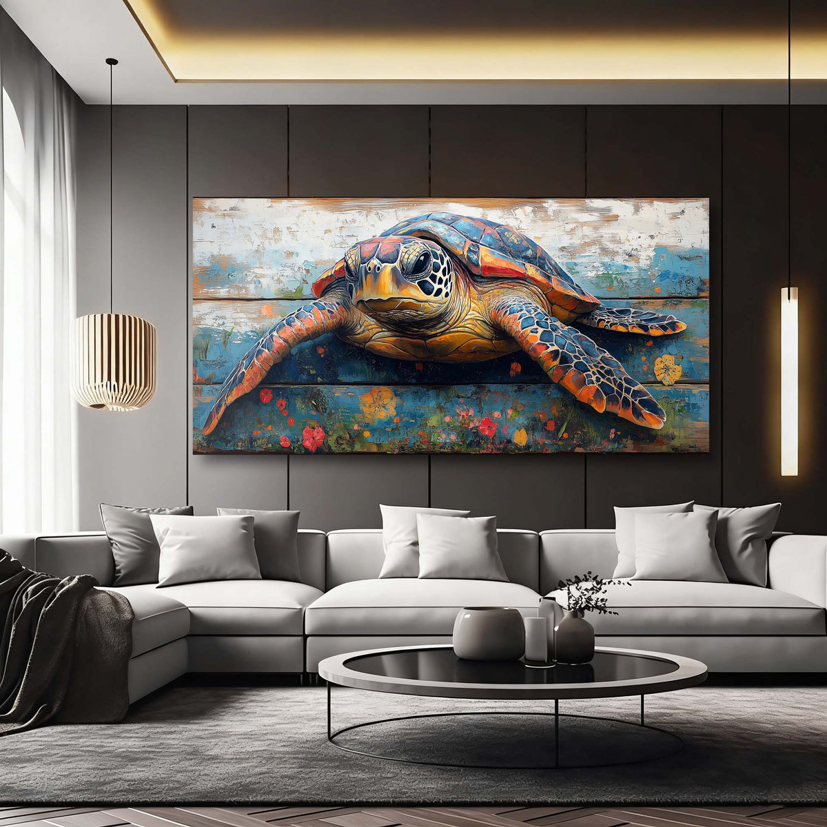 Red Tropical Animals Canvas Wall Art for Living Room Prints Artwork Bedroom Office Decor