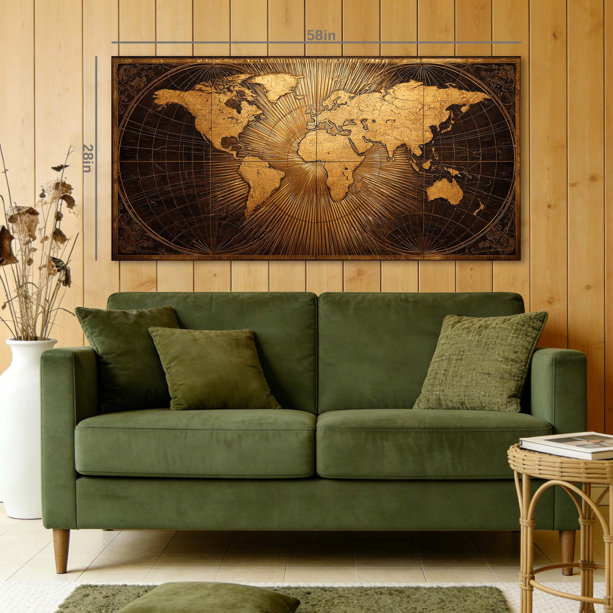 Navy Blue Maps Wall Art Paintings Print Canvas Painting Prints Modern Artwork Office Living Room Over the Couch Bedroom Decor