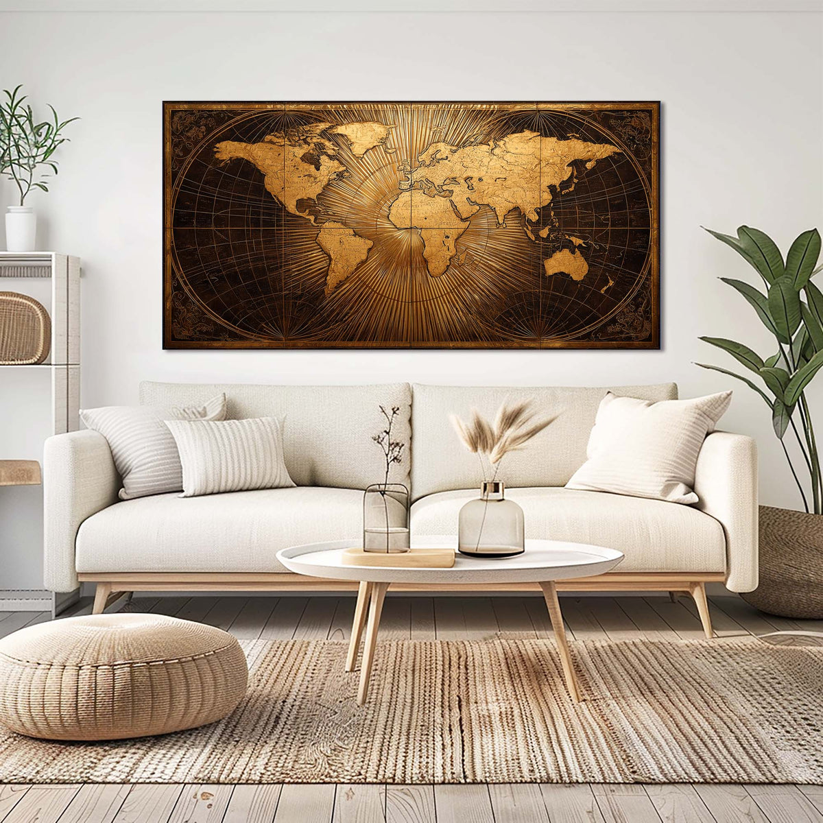 Navy Blue Maps Wall Art Paintings Print Canvas Painting Prints Modern Artwork Office Living Room Over the Couch Bedroom Decor