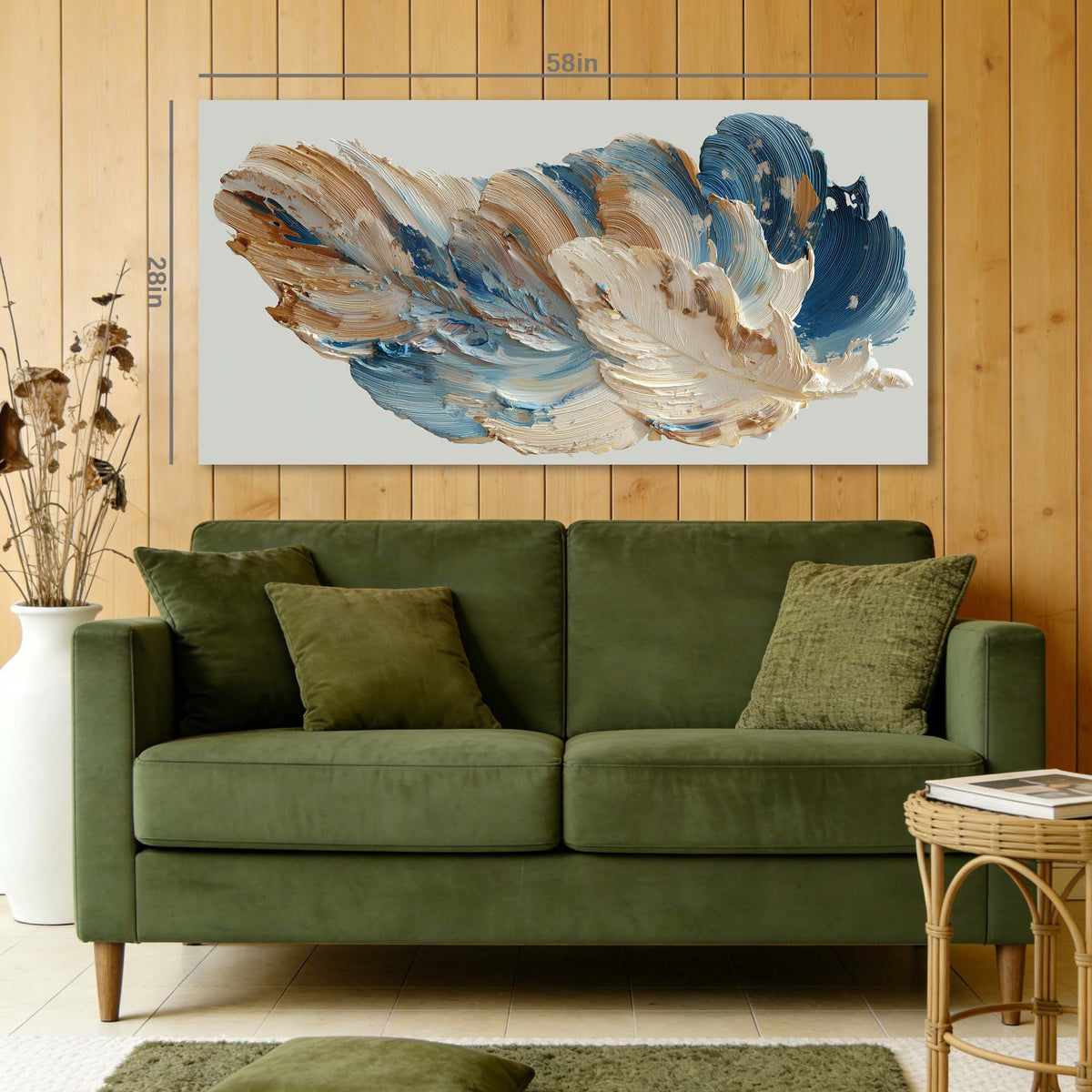 Beige Abstract Abstract Wall Art Modern Canvas Painting Prints Artwork Office Hallway Bedroom Living Room Decor